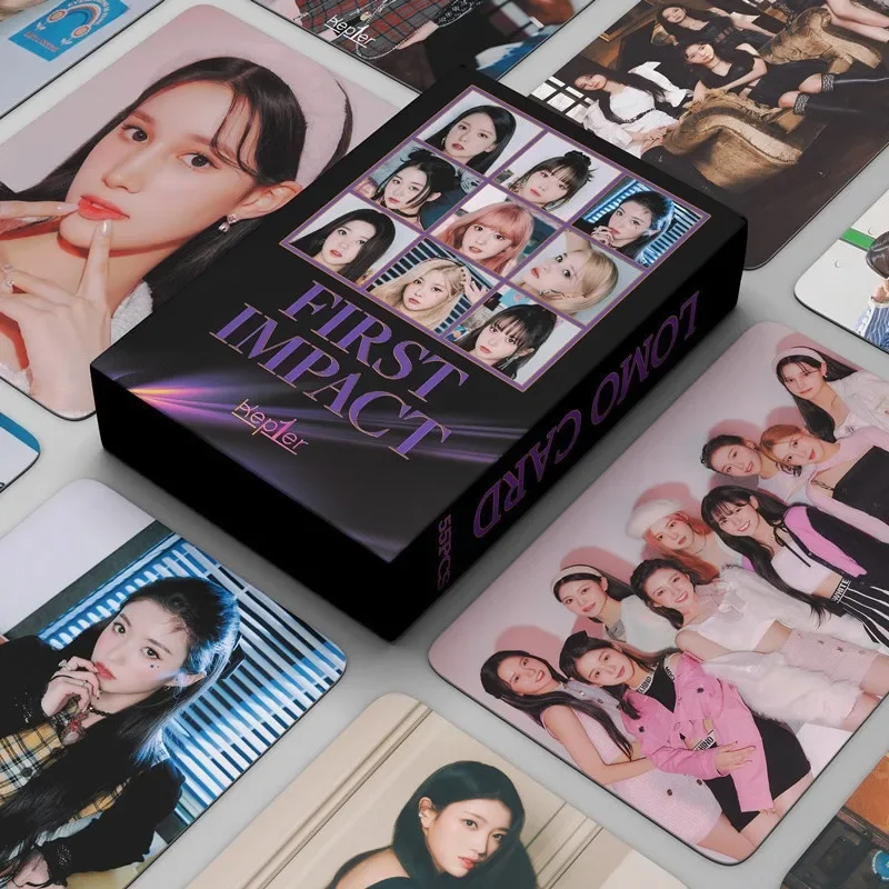 55 unids/set Kep1er Lomo tarjetas nuevo álbum primer IMPACT HD tarjetas fotográficas Kim Chaehyun Choi Yu Jin Kim Dayeon Girl Group Fans regalos