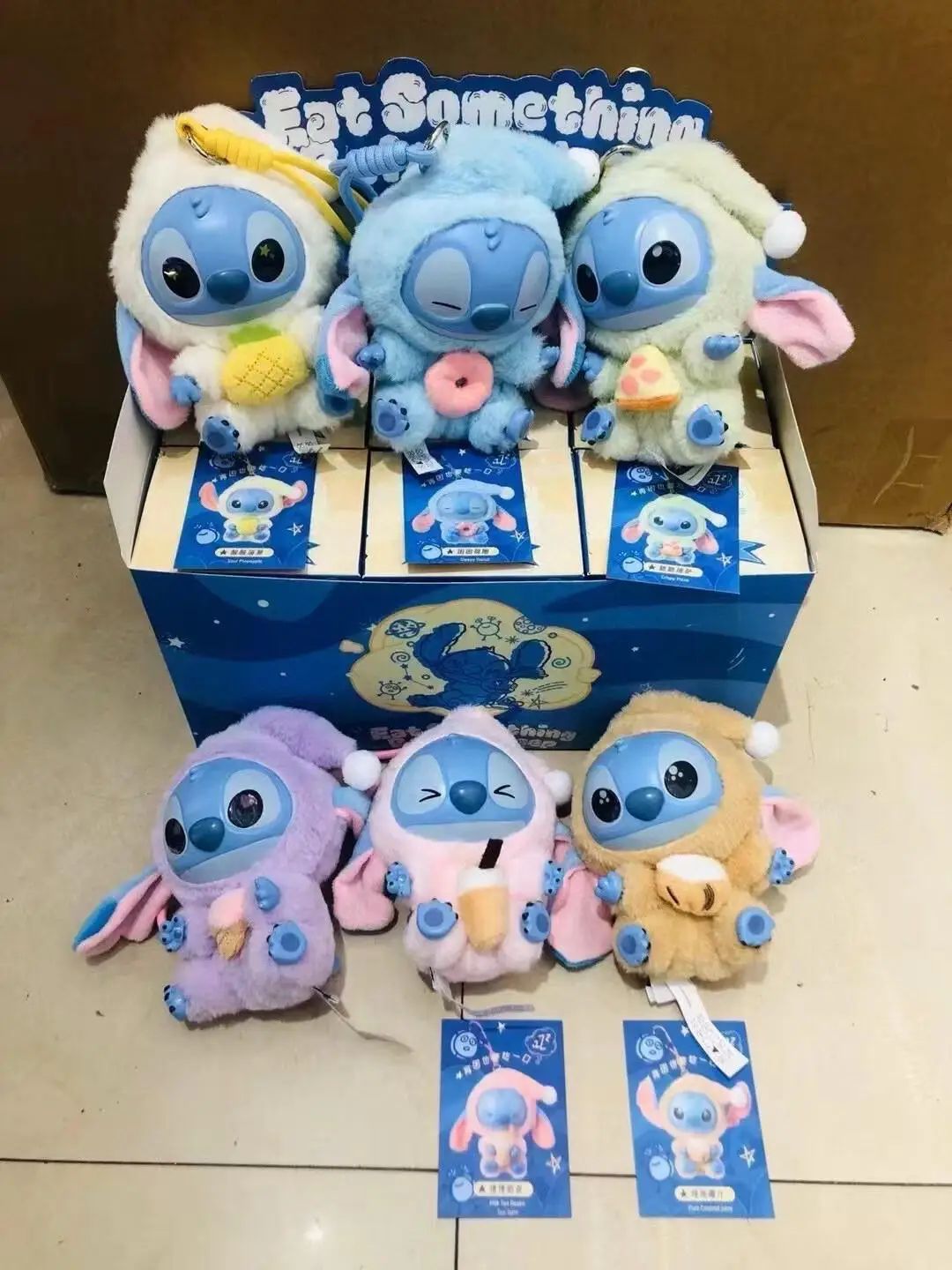 

НОВИНКА! kawaii Stitch Blind Box Bag Eat Some Thing Before Sleep Series Виниловый кулон Милая кукла Mystery Box Пушистая кукла-сюрприз в подарок