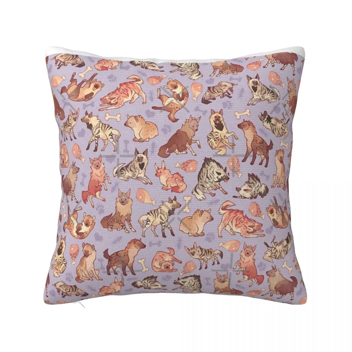 

Hyenas In Lavender Home Cover For Pillow Home And Decoration Pillow Case Pillow Cover