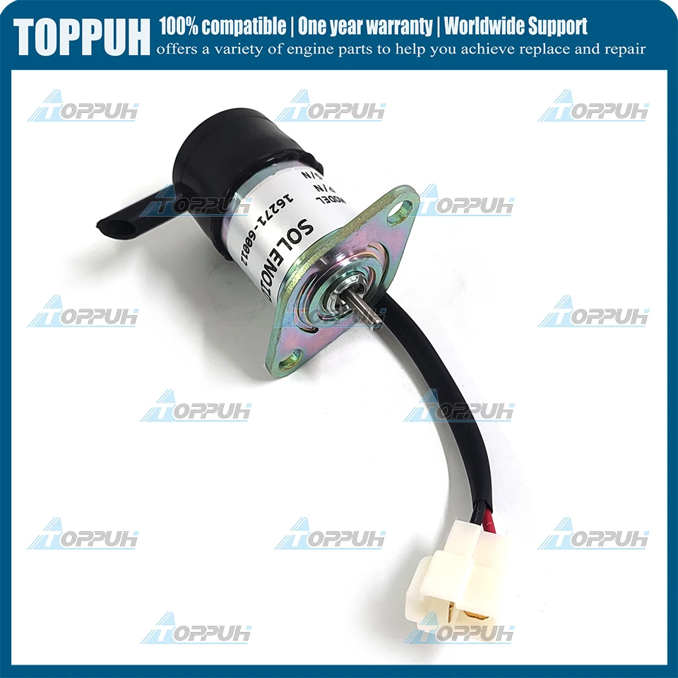 16271-60012 12V Fuel Stop Solenoid 12V 052600-4151 For Kubota Zero Turn Mowers ZD25F ZD28 ZD326 ZD331 ZD1211