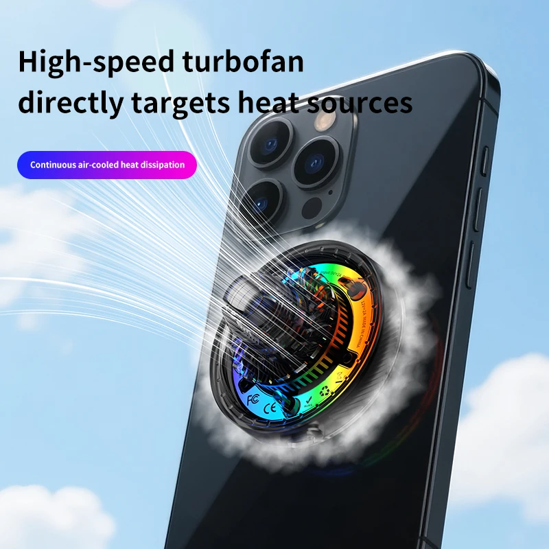 Air Cooling Car qi2.2 25W Magnetic Wireless Charger RGB Light Phone Holder For Magsafe iPhone 17 16 Pro Max Fast Charging Mount