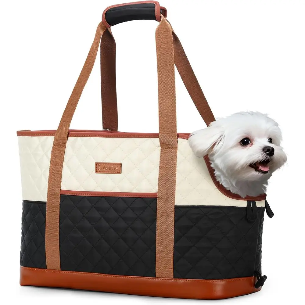 

Модная переноска для собак, мягкая маленькая сумка для кошек, до 12 фунтов, водонепроницаемая сумка для переноски щенков из искусственной кожи с карманом для O