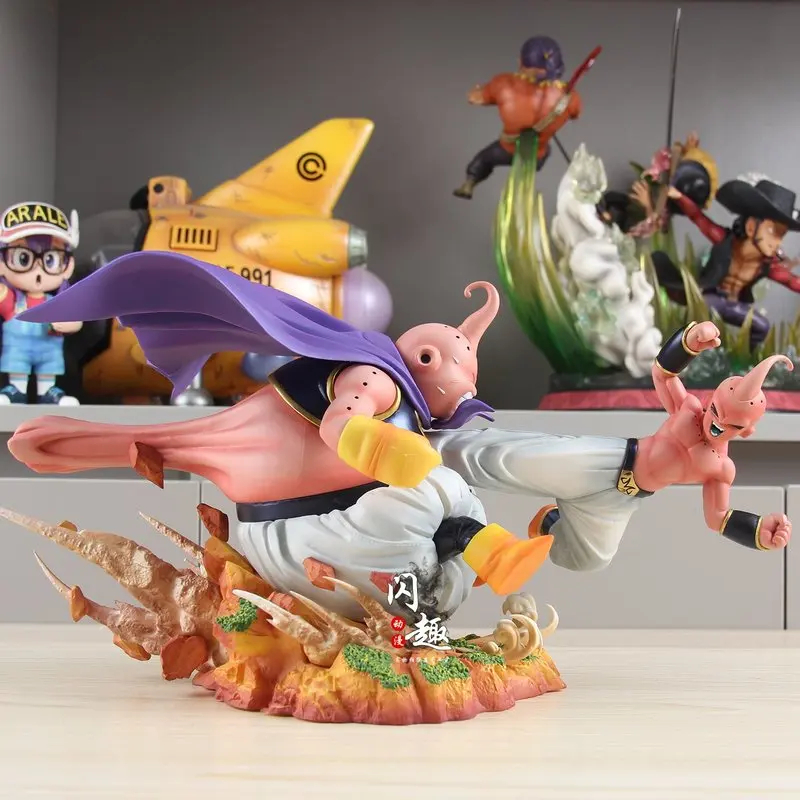 

Dragon Ball Fat Majin Buu Vs Majin Buu Battle Anime Figure Model Statue Desktop Decoration Birthday Gift For Collectors