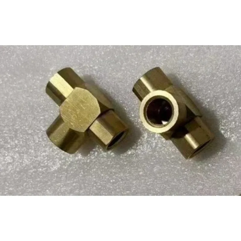 

408893 air compressor shuttle compressor reciprocating valve T-type all copper two-way three-way valve accessory