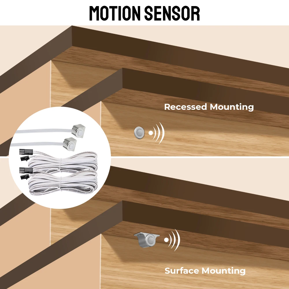 Prevent Short Circuit Controller DC12V/24V Stair LED Motion Sensor Light 32 Channels Ladder Night Light