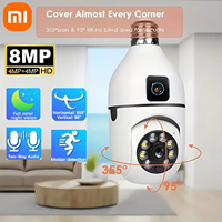 Xiaomi 8MP Bulb WIFI Camera Zoom Dual Lens Indoor Surveillance Human Tracking Wireless Two-way Audio Cameras Color Night Vision