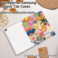 Para Samsung Galaxy Tab S7S8S9 11 pulgadas, S6 lite 10,4 A7 lite 8,7 A8 10,5 A9 + S7 + S8 + S9 + 12,4, cubierta protectora con soporte triple