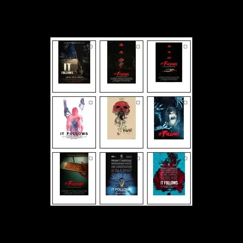Vintage Style It Follows Movie Print Art Canvas Poster for Living Room Wall Decor  Home Decor Picture  Premium Quality Poster Pr