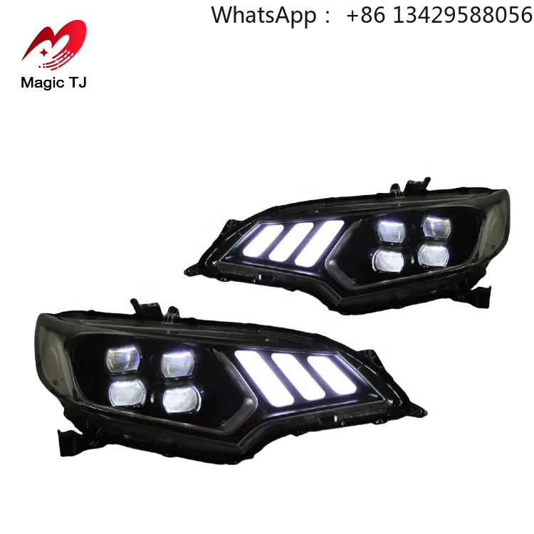 

2014 2015 2016 2017 2018-2020 for Honda Fit & Jazz Car Styling LED Headlights Dynamic Signal Projector Lens Auto Part with DRL