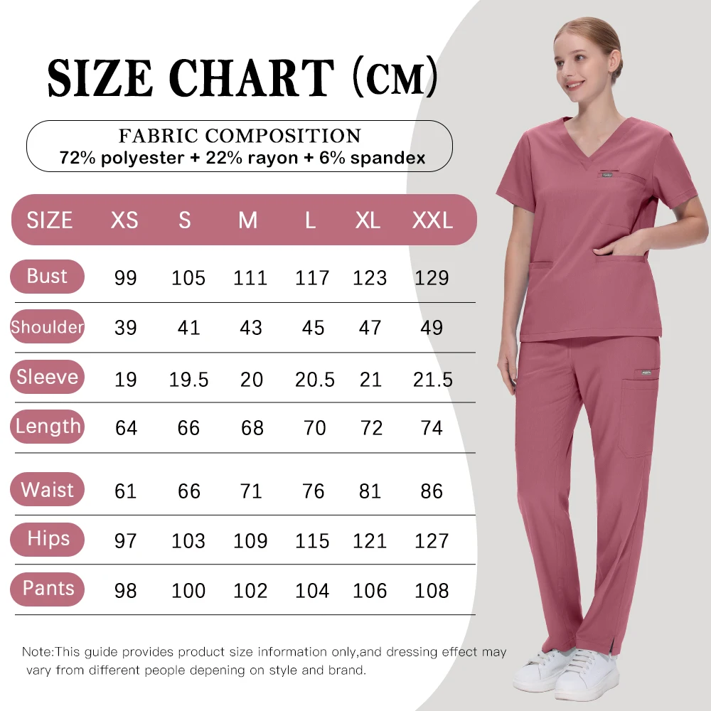 新しい臨床作業服病院手術服医療スクラブセット女性男性歯科手術スーツ美容作業服アクセサリー