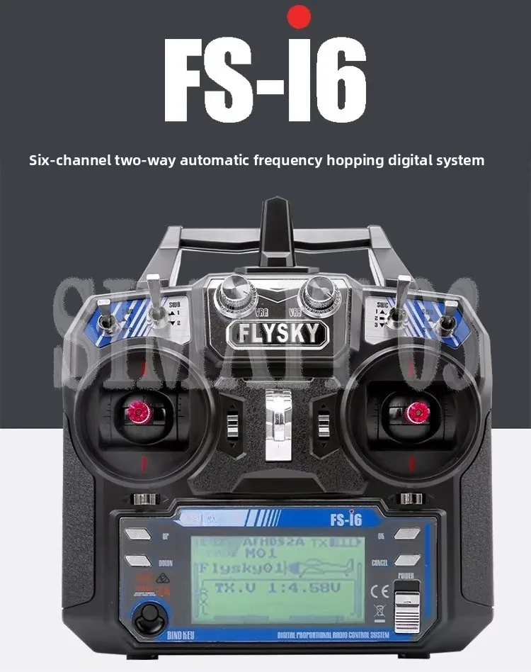 Flysky FS-i6X 2.4GHz RC Transmitter | for Car, Boat, Airplane & FPV Drone | Includes Phoenix G8 Simulator & Receiver