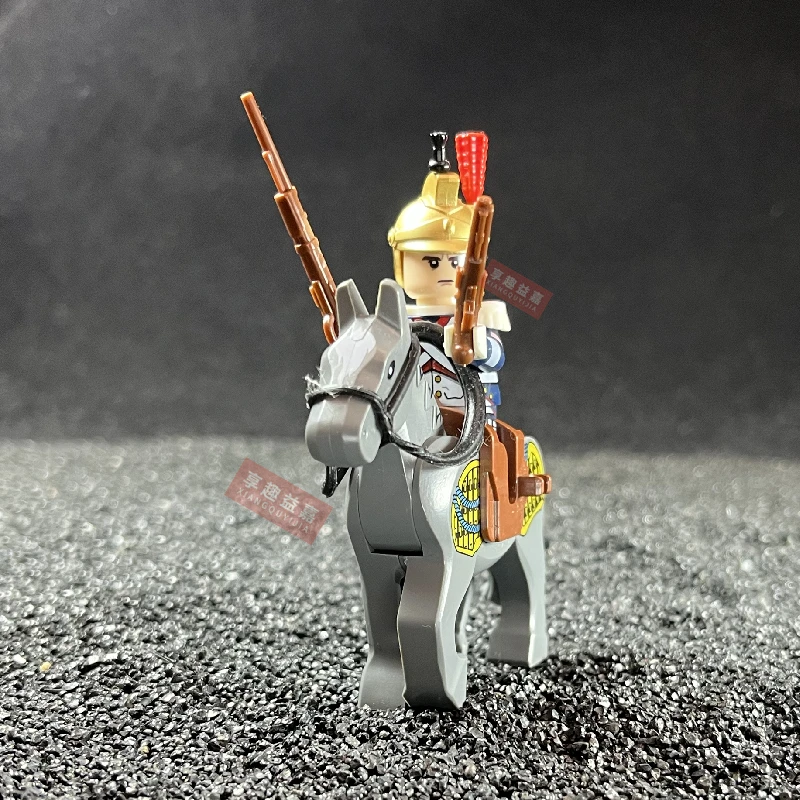 Napoleonic War French Lancer Sachsen ulanen Egyptian Camel Legion Lancer Bavar Uhlan Building Blocks Weapons Brick Toys Gifts