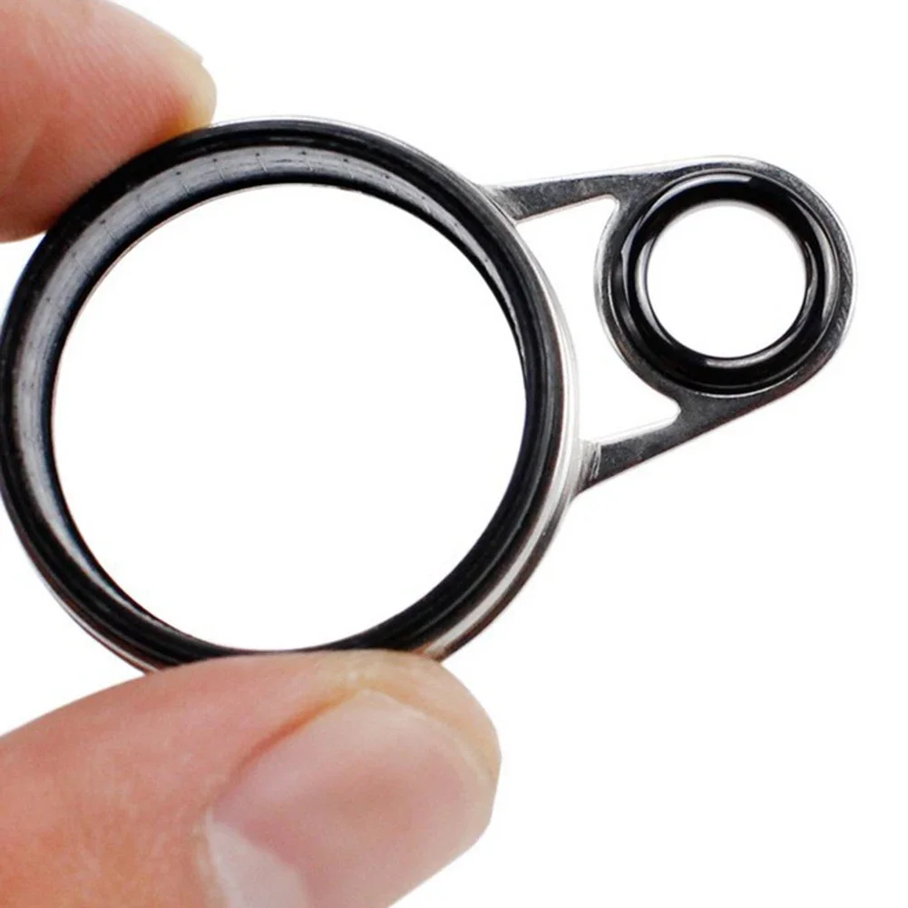 78pcs Fishing Rod Guide Ring Set for Telescopic For Rock Fishing Rod DIY Repair Stainless Steel with Ceramic Inner Rings