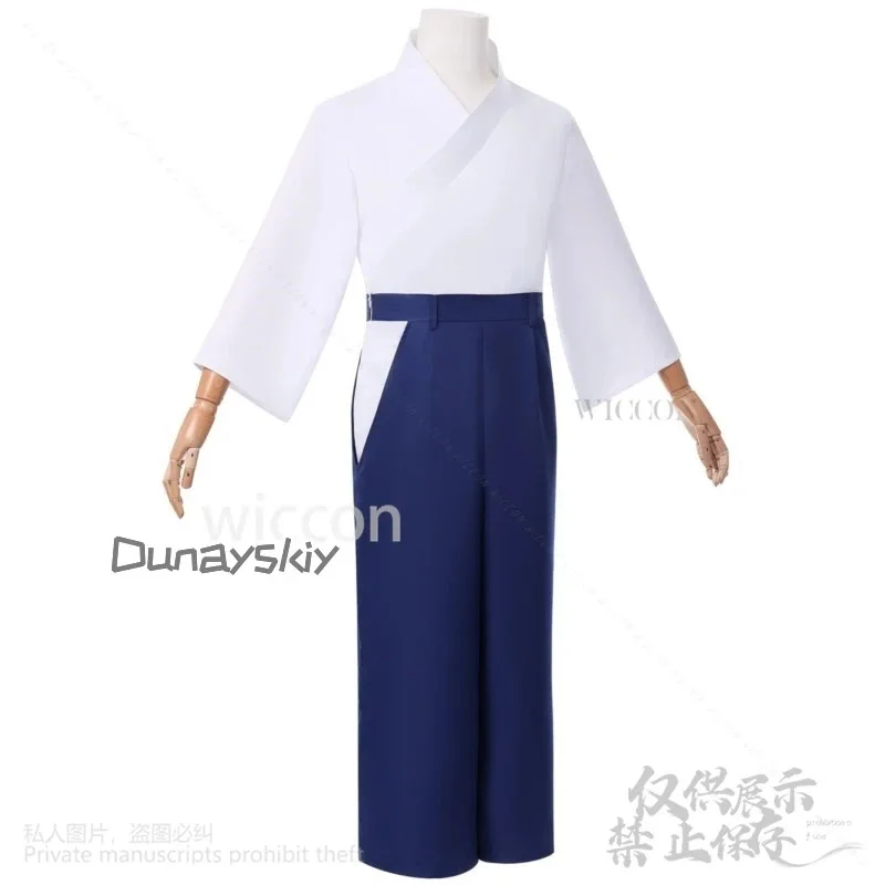 

Cosa@Kurogane Cosplay Anime Kenyuu Densetsu Yaiba Kendo Costume Japanese Blue Kimono Wigs For Halloween Christmas Party Customi