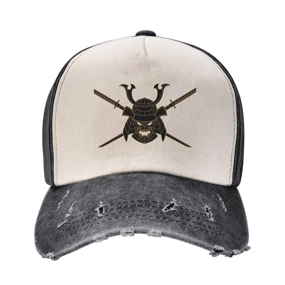 

Kabuto Cross Katana Black Baseball Cap Big Size Hat Gentleman Hat Sunhat Sun Cap Hats For Women Men's