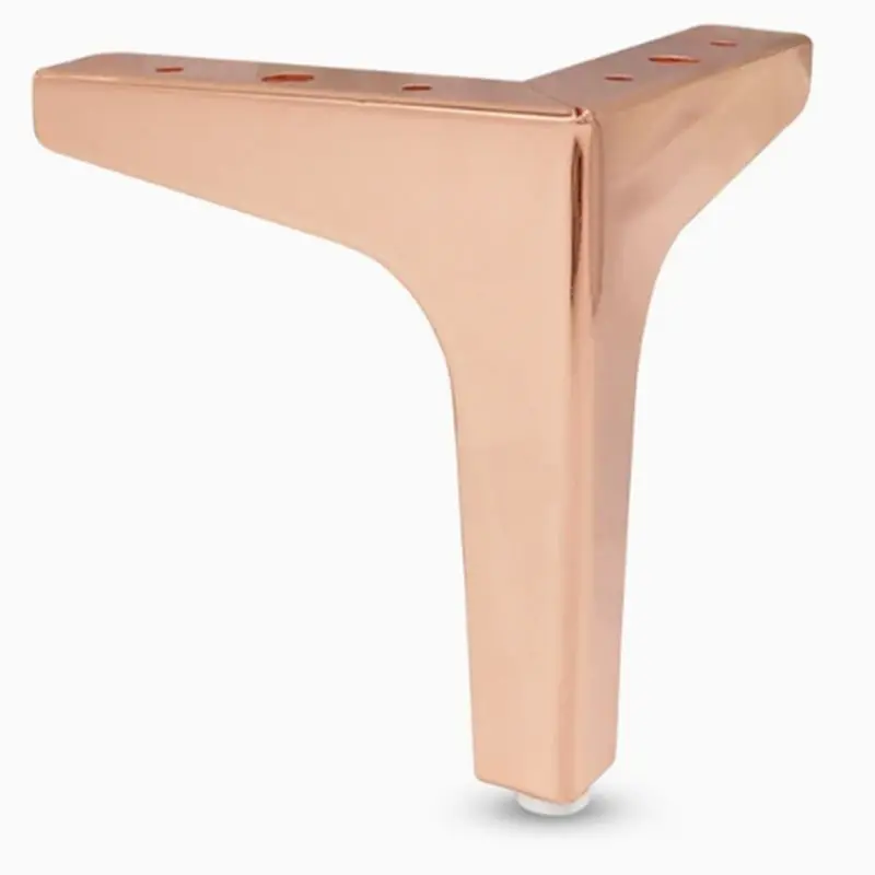 AF90-4Pcs Modern Furniture Legs Metal Gold Black Sofa Feet For Table Bed Chair Desk Support Furniture Hardware