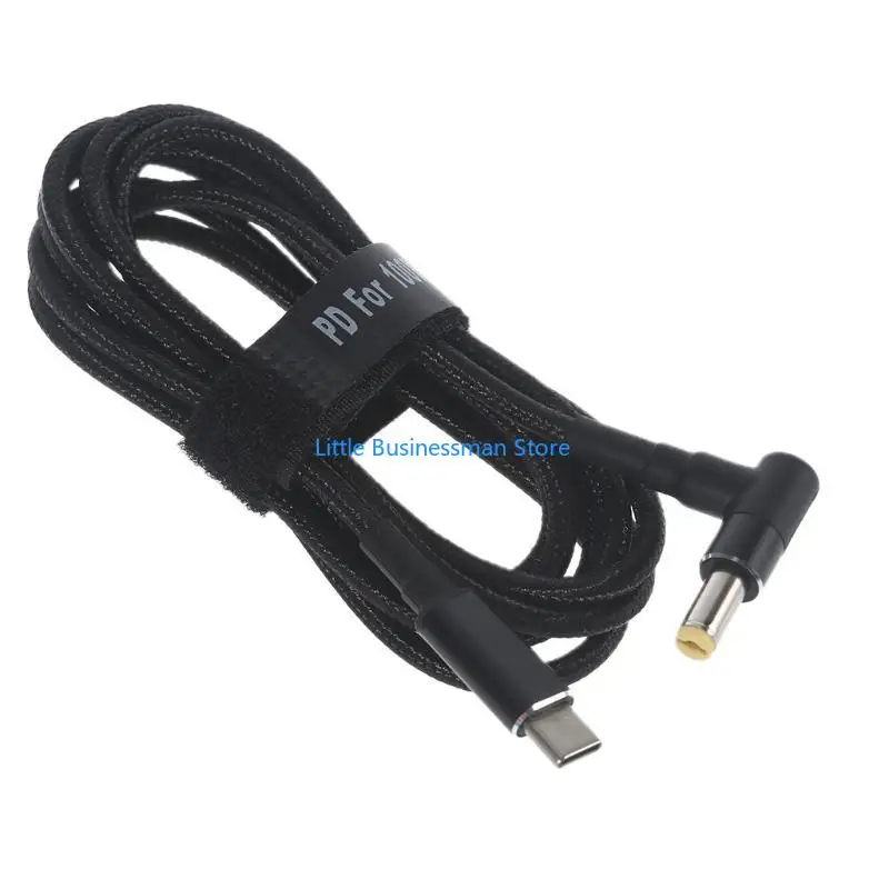 100 W PD USB Typ C Steckereingang bis 90 Grad für 5,5 7 mm Stecker-Ladekabel M76A – Detail 4