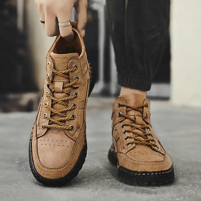 

Normal Leather Spring Summer Sneakers Men Skateboarding Mens Fashion Shoes Size 49 Sport Maker Sneeker Class Luxus On Sale