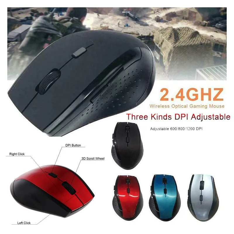 New Wireless Gaming Mouse 7300 Computer 2.4ghz Optical USB Wireless Mouse