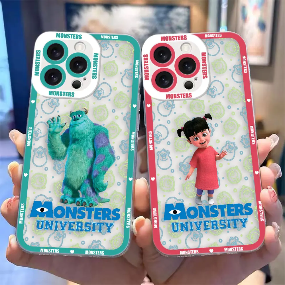 Monsters Inc Disney Sullivan Clear Phone Case For Samsung Galaxy S24 S23 S22 S21 S20 S10 FE M54 S25 NOTE 20 10 Case Funda Shell