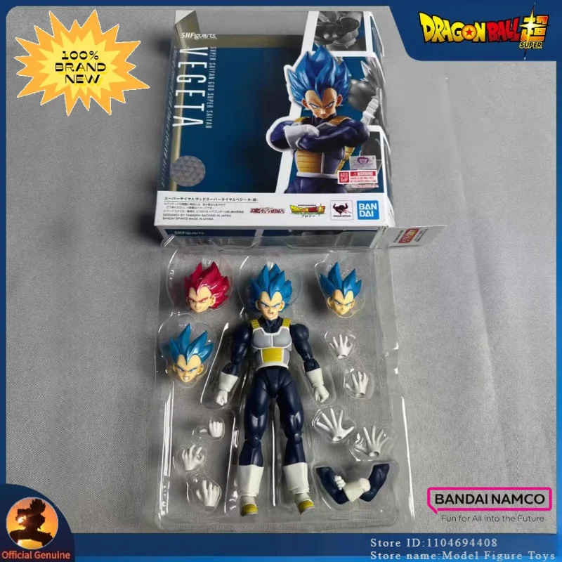 

Brand New in Stock Dragon Ball Z SHF Blue Red Hair Vegeta Son Goku Super Saiyan Legendary Action Anime Kakarotto Figure Model