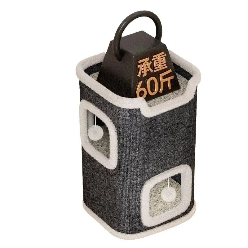 

Кошачье гнездо, рамка для лазания, кошачье дерево, интегрированная многослойная полузакрытая износостойкая отверстие для дерева, зимняя роскошная маленькая квартира w