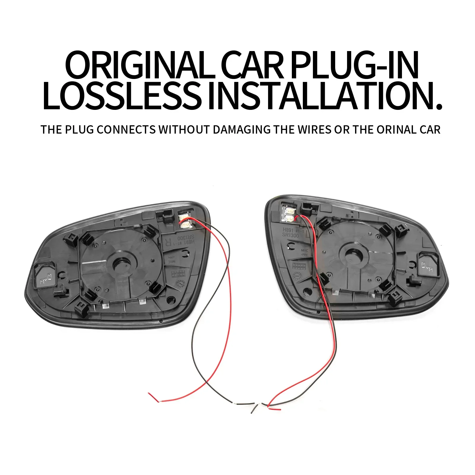 Car Rearview Mirror Wide Angle HD Anti-glare Heating Blue Mirror Side Mirror Turn Signal Blinker For Toyota Land Cruiser FJ 2026 detail image 4