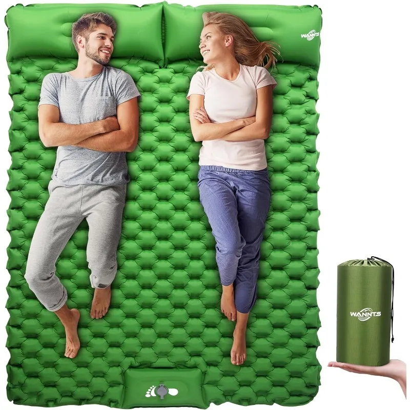 

Double Sleeping Pad, Ultralight Inflatable Sleeping Pad for Camping, Built-in Pump, Ultimate for Camping, Hiking - Airpad, Carry