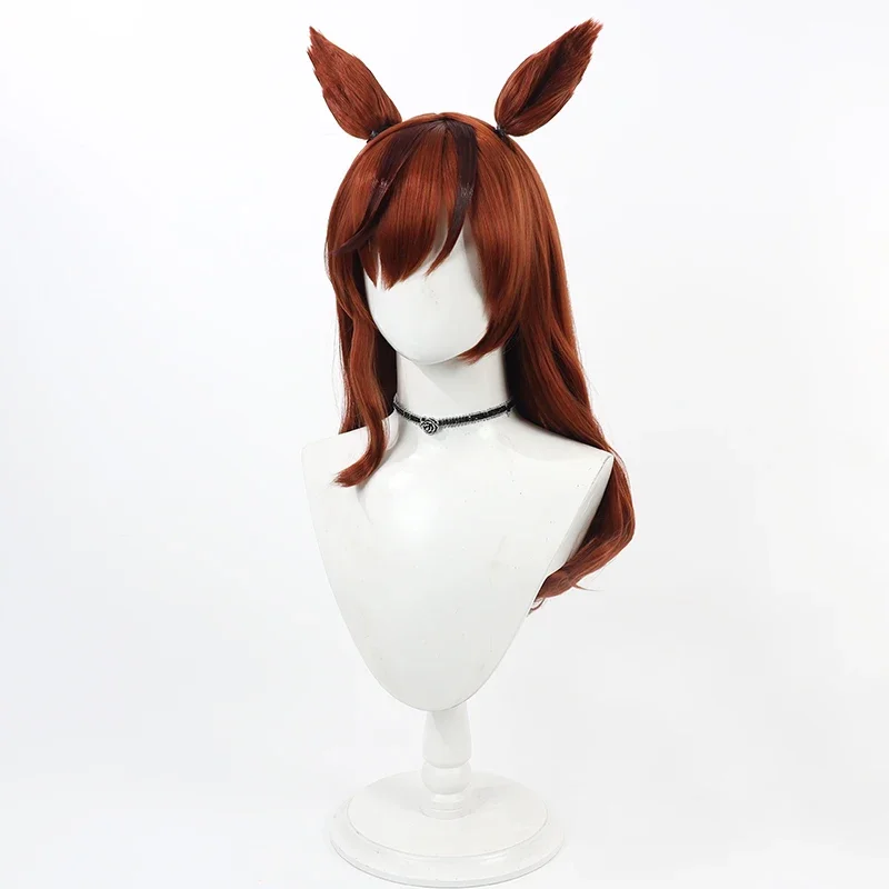 Gioco Uma Musume Pretty Derby Twin Turbo Parrucca Cosplay Orecchie Coda Costume da festa di Halloween Prop Capelli sintetici Fibra resistente al calore