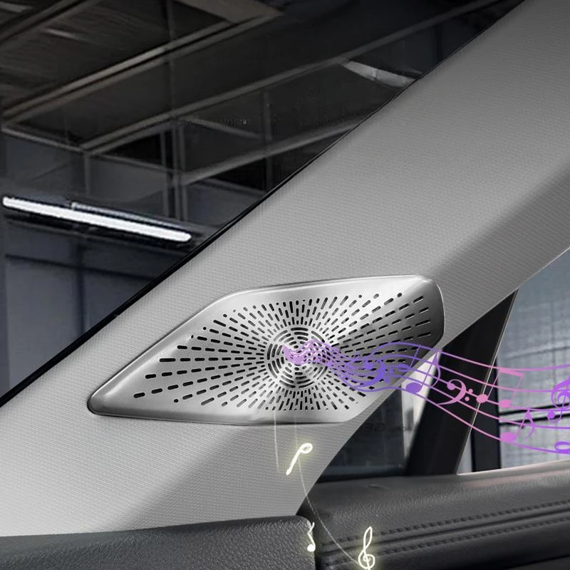 لجيلي أطلس Starray Boyue L 2024 2025 سيارة الداخلية مكبر صوت القرن غطاء الكسوة الباب مكبر الصوت غطاء الكسوة اكسسوارات #3