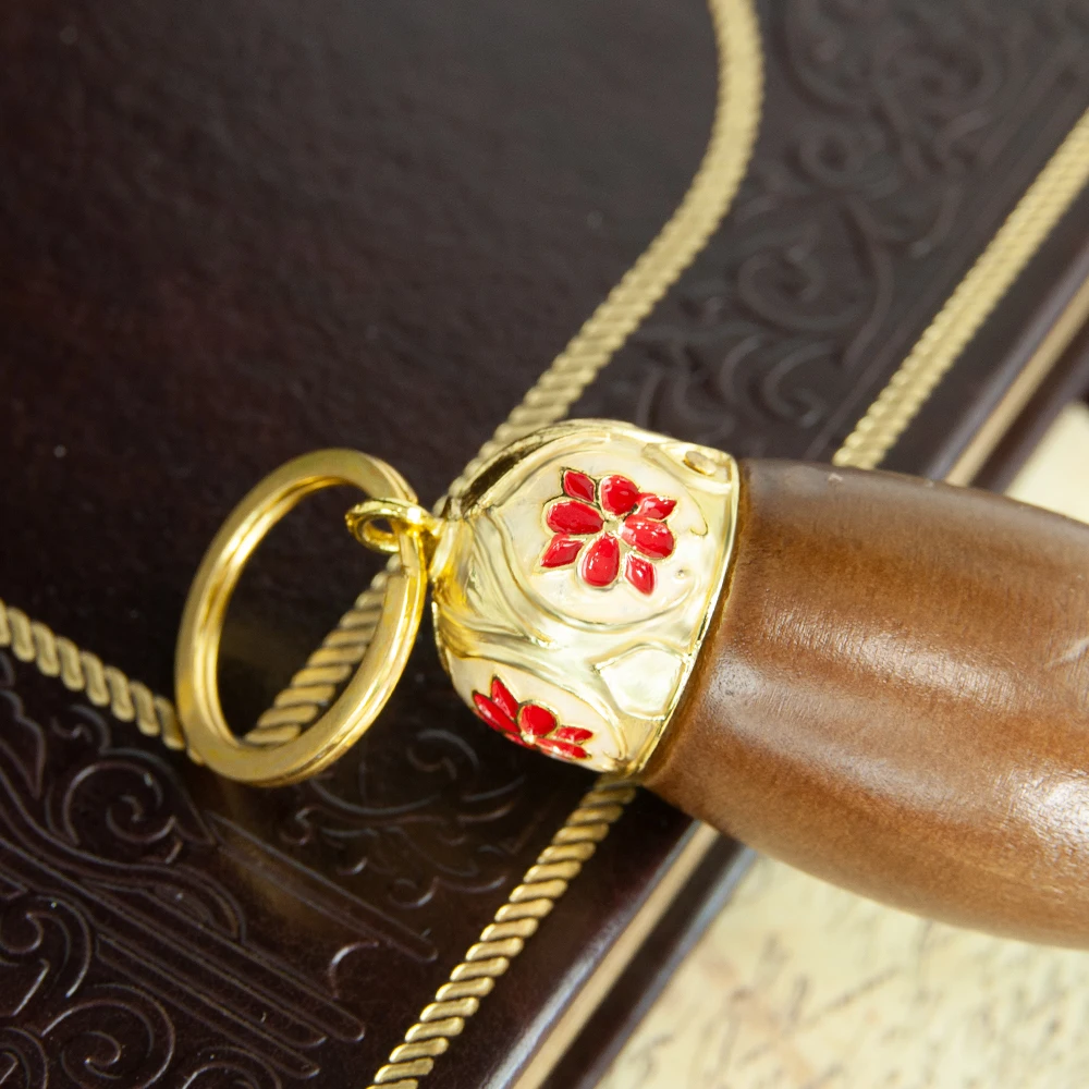 HTISOK Neue Orthodoxe Weihwasser-Sprühbürste mit Holzgriff, Synthetikwolle und Metallkreuz-Akzenten, 15 Zoll, für religiöse Zeremonien – Detail 6