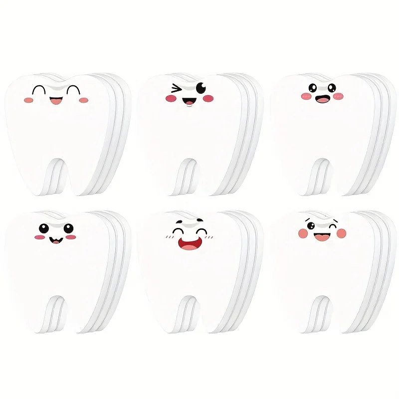 Image 6: 18 Coffret cadeau d'assistant dentaire (contient des notes autocollantes en forme de dent et un stylo à bille) —— Fournitures de bureau d'hygieniste dentaire amusantes, adaptées