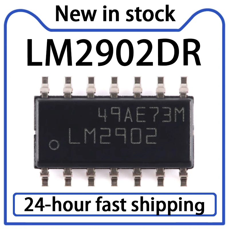 10PCS LM2902DR SOP-14 Low-power Four-way Operational Amplifier IC Chip in Stock