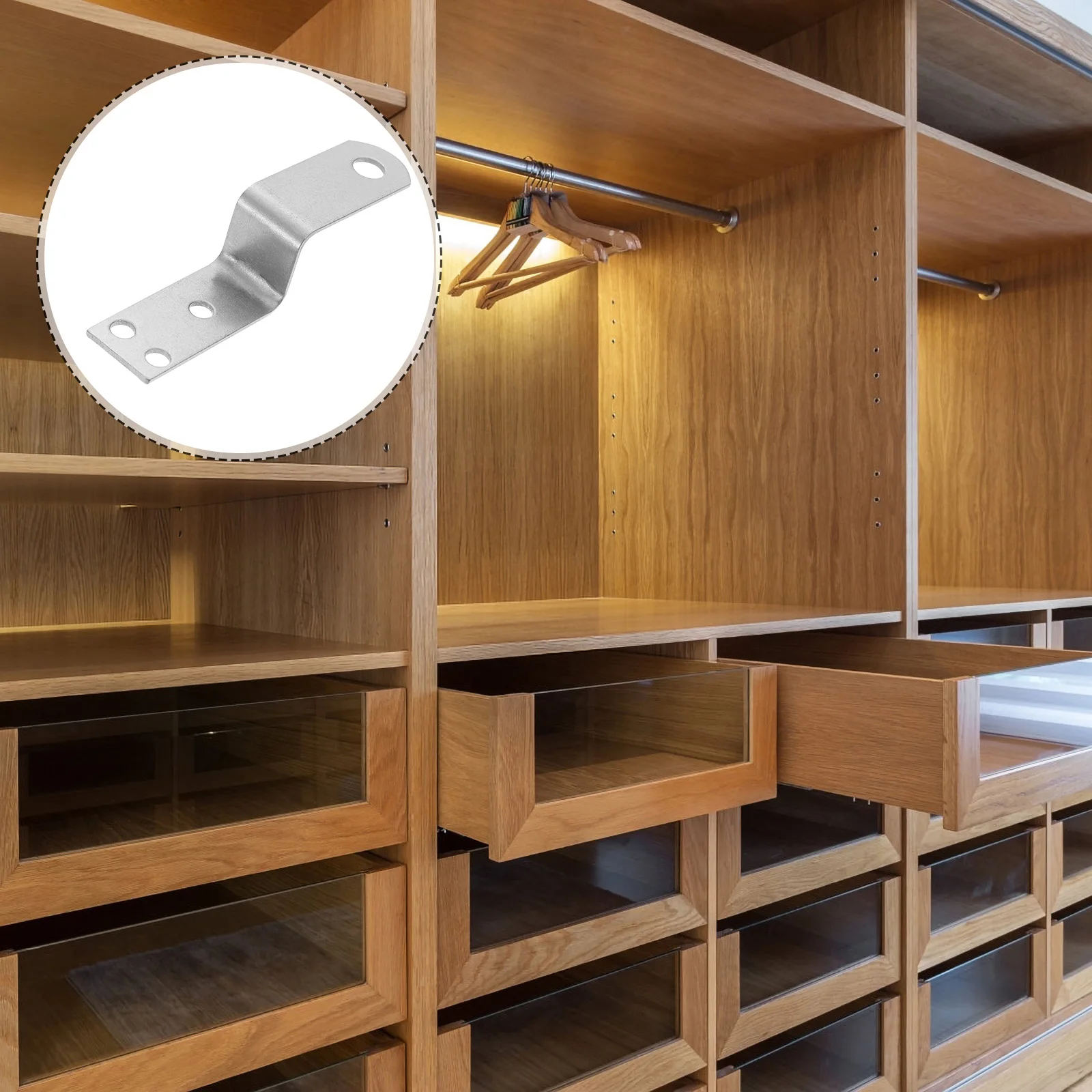 

20Pcs Anti Rust Z Clips for Table Tops Wear Resistant Furniture Brackets Picture Frame Backing Clips Shelf Brackets