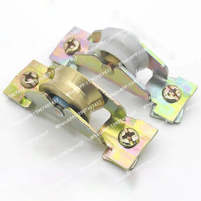 4PCS/set 22mm diameter nylon/copper wheel cabinet sliding door and window roller pulley