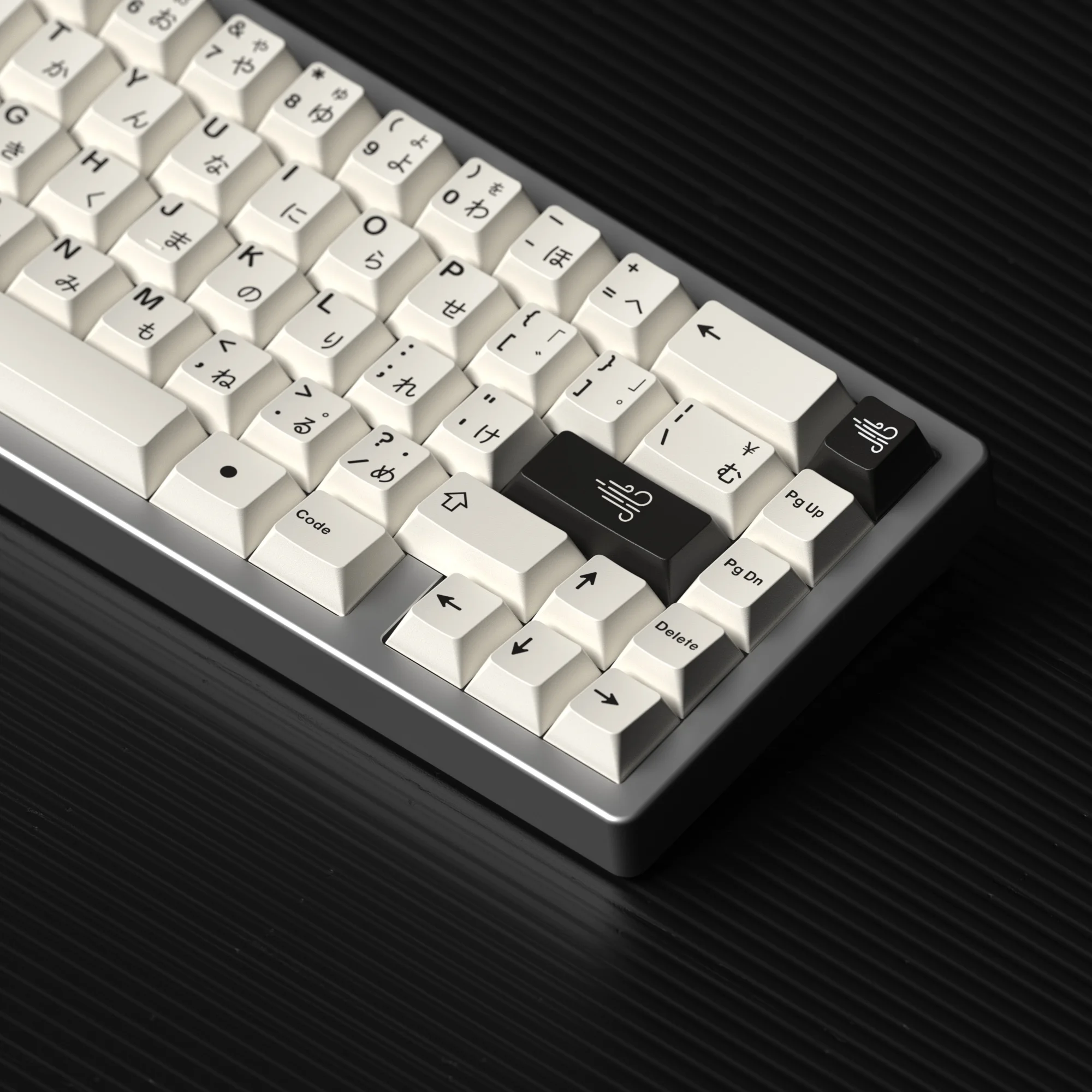 

JKDK Black And White Japanese Minimalist Keycap Cherry Profile PBT Dye Subbed Key Caps For Mechanical Keyboard With MX Switch