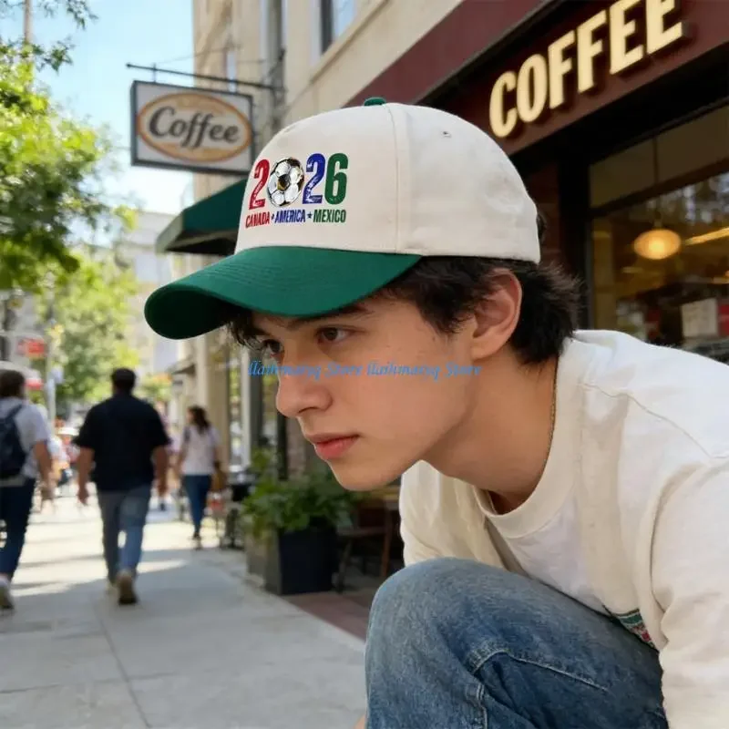 573B 2026 Soccer Sports Adjustable Polyester Baseball Cap Fashion Outdoor Hat Breathable Hat For Men Women With Sun