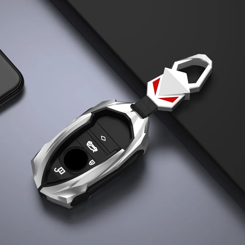 Zinc Alloy Car Key Cover Case Holder Key Bag Shell Full Protection For BMW I3 I8 Series 2014 2016 2017 Auto Interior Accessory image 3