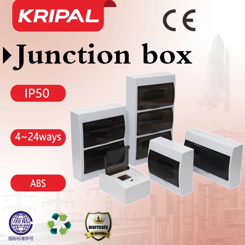 Kripal 4 6 8 10 12 15 18 24 Ways Surface Mounted Circuit Breaker Electric Distribution Protection Box