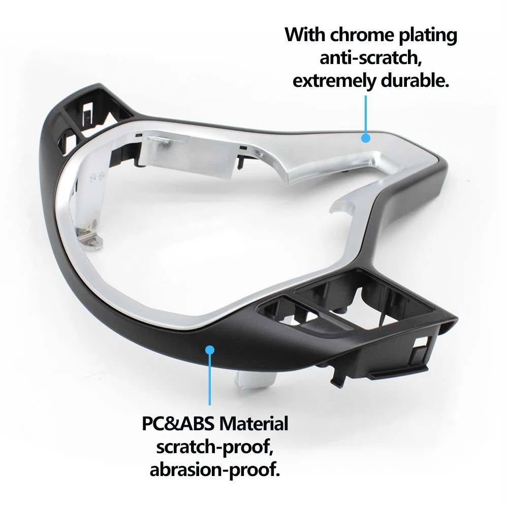 Car Steering Wheel Outer Frame Chromed Cover Trim For Mercedes Benz C E GLK CLS Class W176 W246 W204 W212 GLK204 W156-T61C