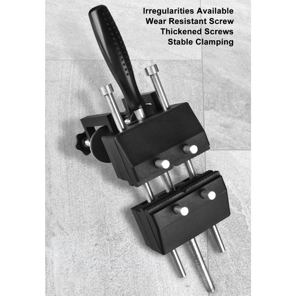 85mm Jaw Width Bench Vise Clamp 0-120mm Range Multi Angle Adjustment Multi Angle Flat Vise Quick Release Mechanism G Clamp Base