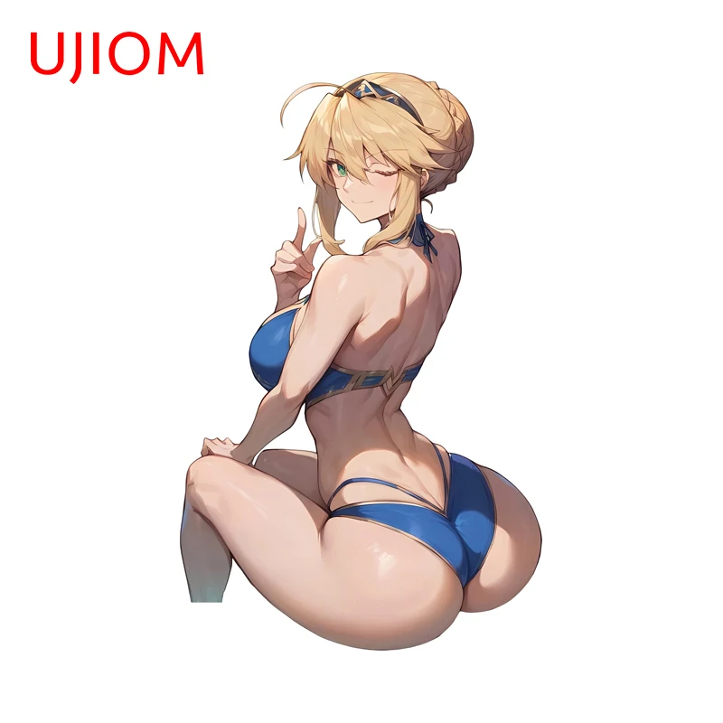 UJIOM Altoria Pendragon Anime Waifu Wall Sticker Seductive Sitting Posture Series Decal Suitable For Trunk Wardrobe Decor