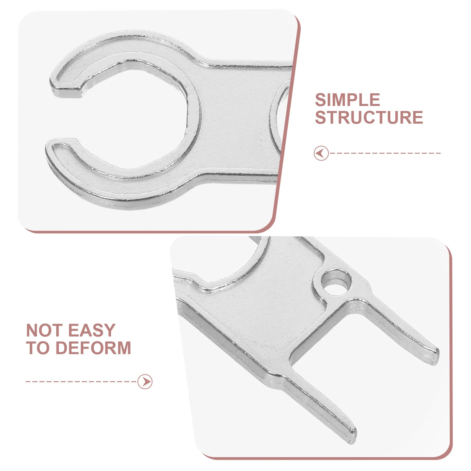 1Pair Solar Connector Spanner Wrench Zinc Alloy Multifunctional Manual Tool for Disassembly Installation Maintenance