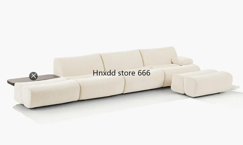 Erste Schicht Rindsleder Wohnzimmer einfache Bambus Sofa weiße Creme Wind