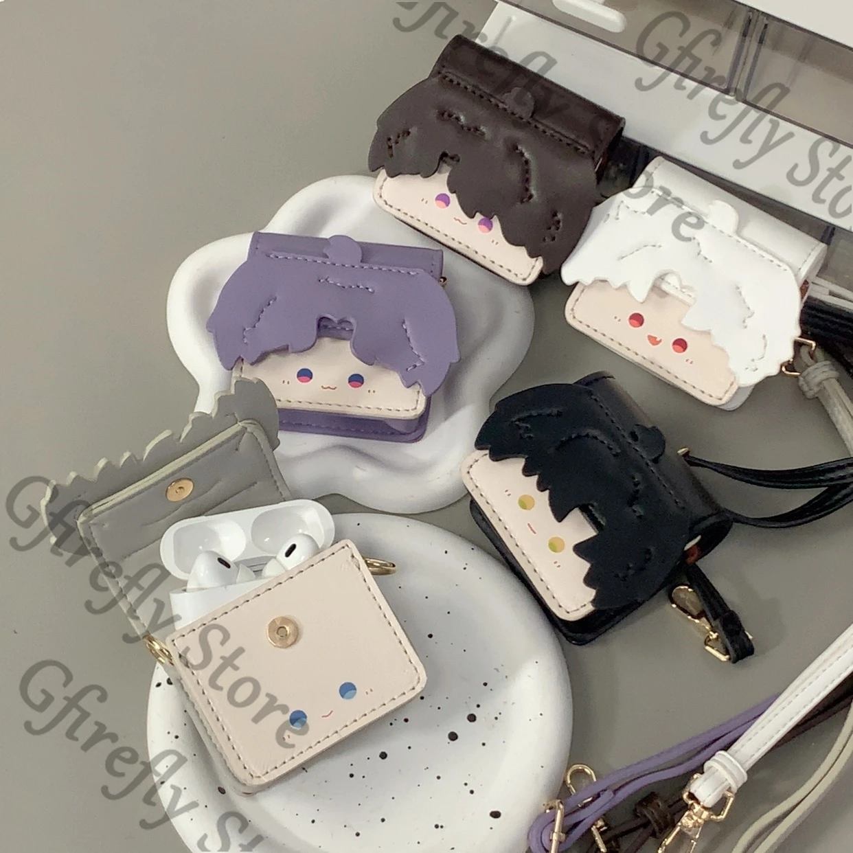 

Love and Deepspace Bluetooth Headset Storage Bag Caleb Headphone Cosplay Q Edition Sylus Shoulder Strap Rafayel Wallet Gift
