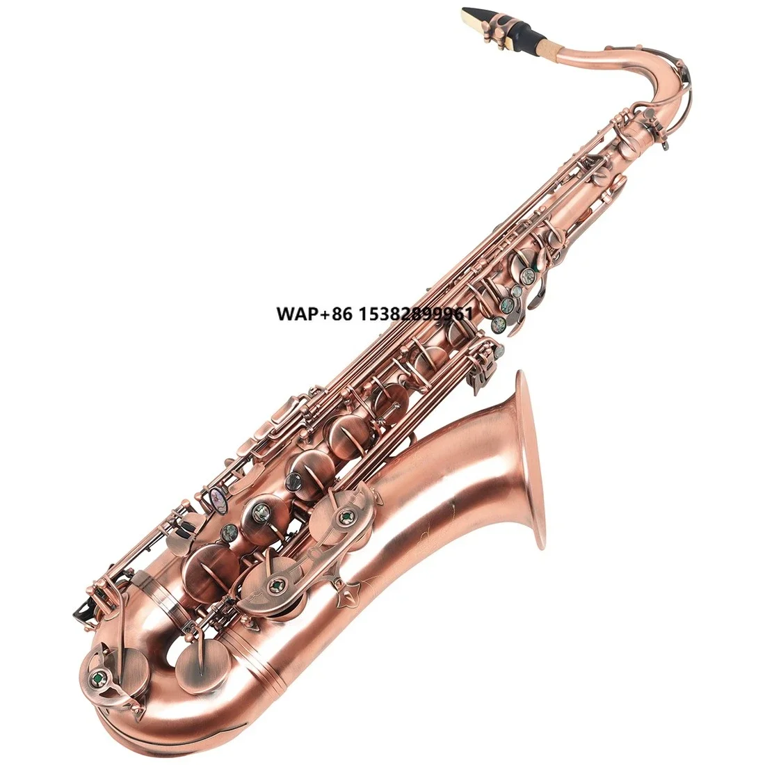 SLADE Professional Brass Wind Instrument Bb Parte Restoring Ancient Ways Red Cyan Tenor Saxophone