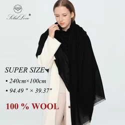 Cachecol de caxemira para homens e mulheres, lenços de lã, poncho grande, pashmina feminina, marca de luxo outono e inverno