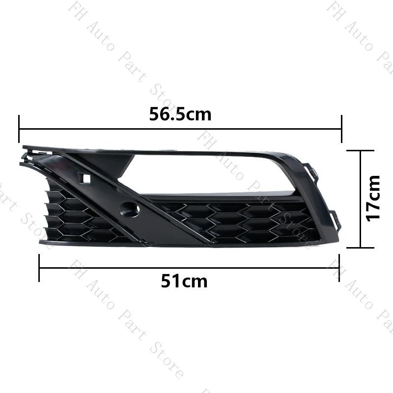 For VW Polo GTI 2014 2015 2016 2017 Car Front Bumper Fog Light Lamp Trim Cover Frame Grille Lid Bezel Hood