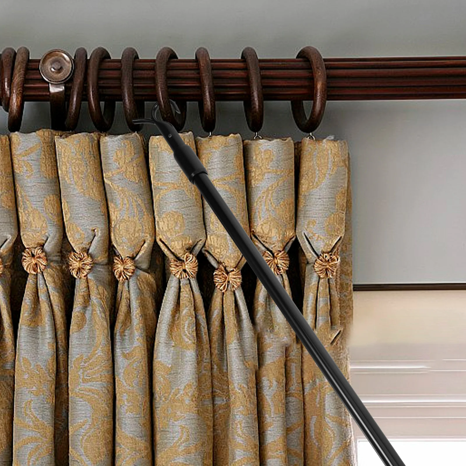 

Aluminum Blind Rod 60cm Adjustable Tilt Wand for Vertical Blinds Long Lasting Practical Home Improvement Blinds Rod