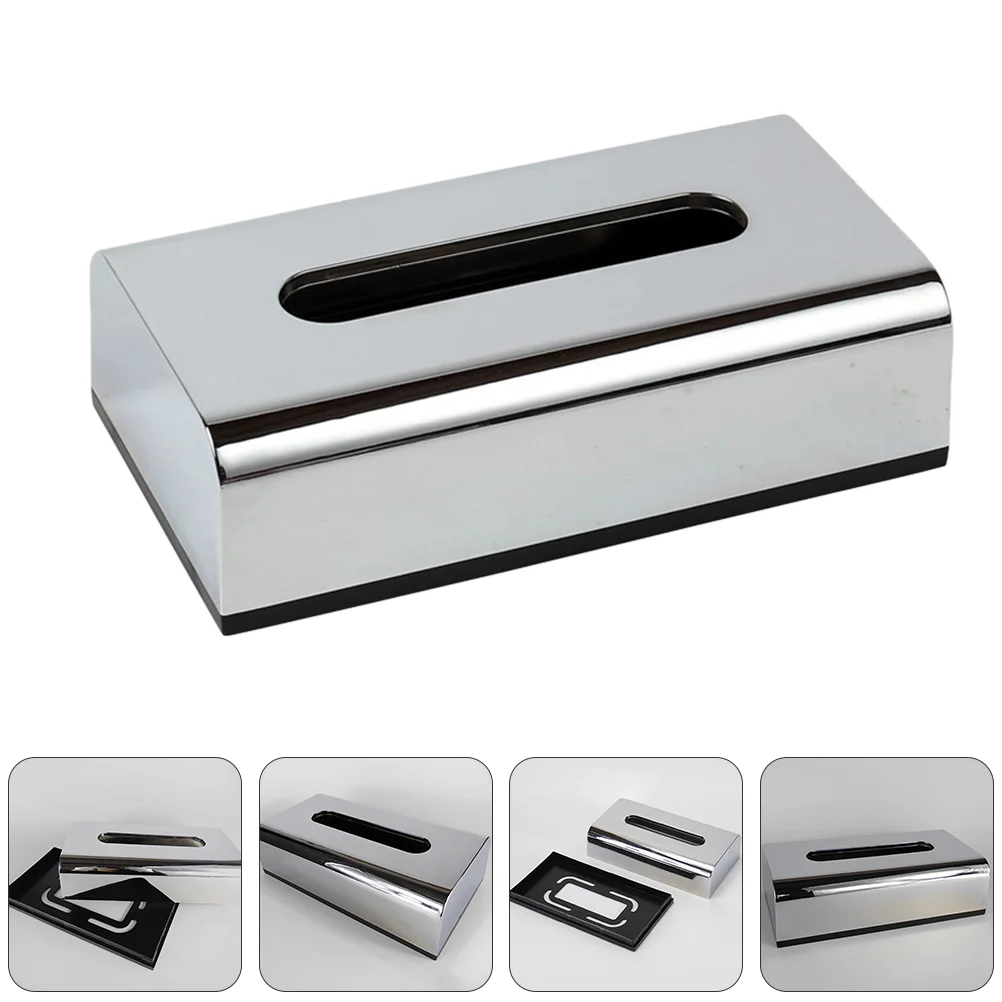 

Paper Towel Holder Tissue Box Vanity Organizer Carton Napkin Case Plating Container Modern